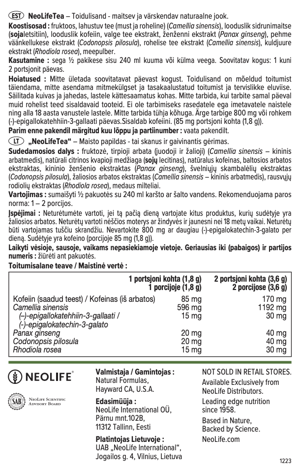 NeoLife Tea