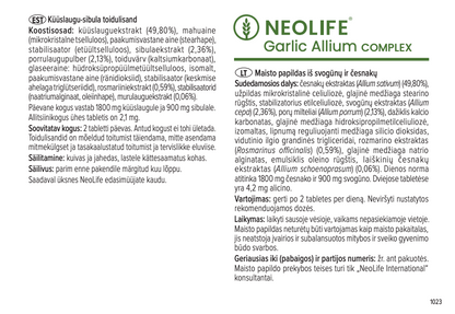 Garlic Allium Complex (česnakas)
